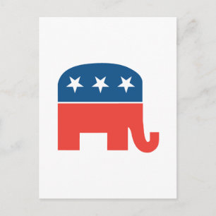 Republican Elephant Postcard