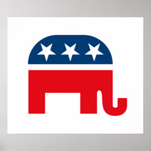 Republican Elephant Poster