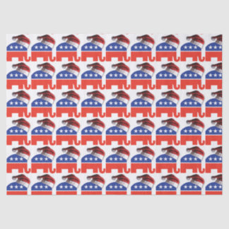 Republican Elephant Santa Claus Tissue Paper