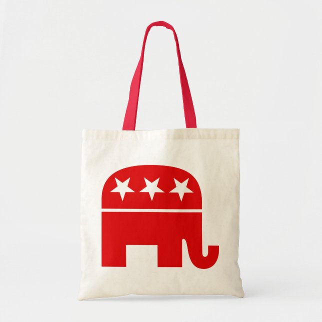 Republican Elephant Tote Bag (Front)