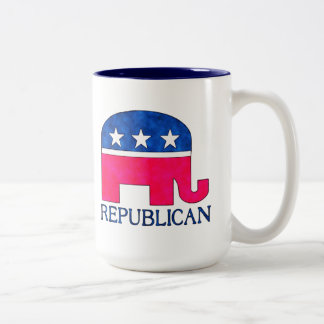 REPUBLICAN ELEPHANT Two-Tone COFFEE MUG