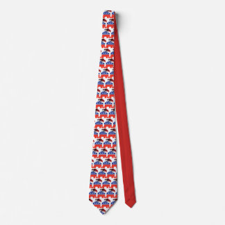 Republican Elephant wearing a Santa Claus Hat Tie