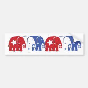 Republican Elephants Bumper Sticker