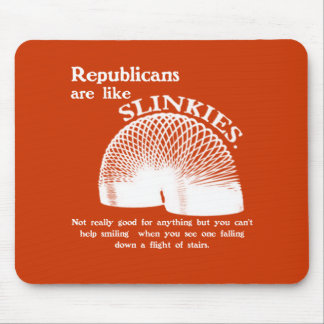 Republican Falling Down the Stairs Mouse Mat