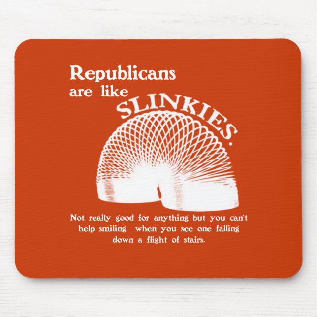 Republican Falling Down the Stairs Mouse Mat (Front)