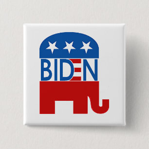 Republican for Biden 2020 15 Cm Square Badge