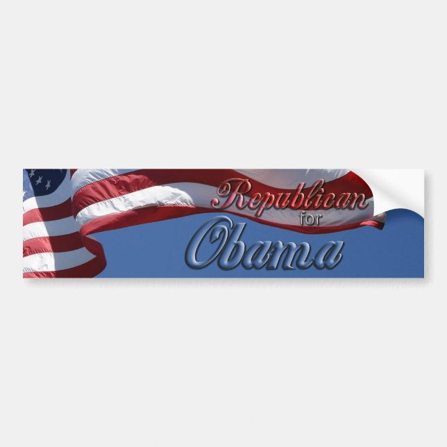 Republican for Obama Bumper Sticker (Front)