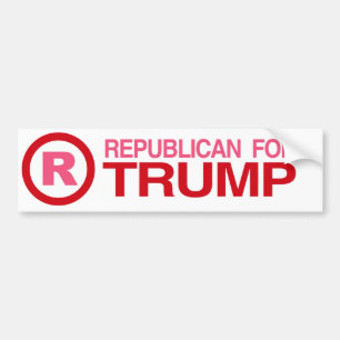 Republican for Trump 2016 Bumper -.png Bumper Sticker