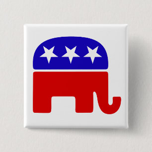 Republican Logo 15 Cm Square Badge