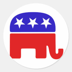 Republican Logo Classic Round Sticker