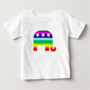 Republican Original Elephant Rainbow Baby T-Shirt