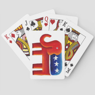 Republican Party Elephant Playing Cards