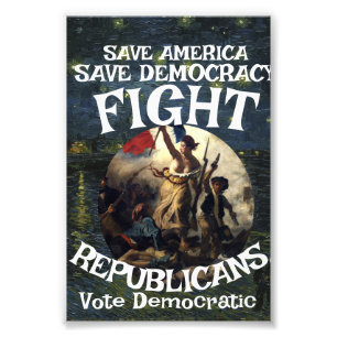 REPUBLICAN PARTY FW FV HG FLAG USA PATRIOTIC VOTE PHOTO PRINT