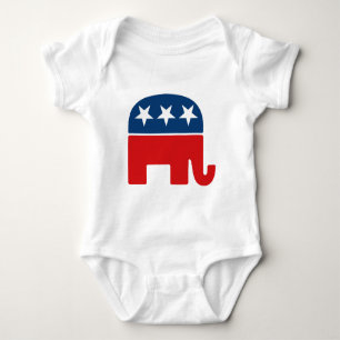 Republican Party Logo - GOP Elephant Baby Bodysuit