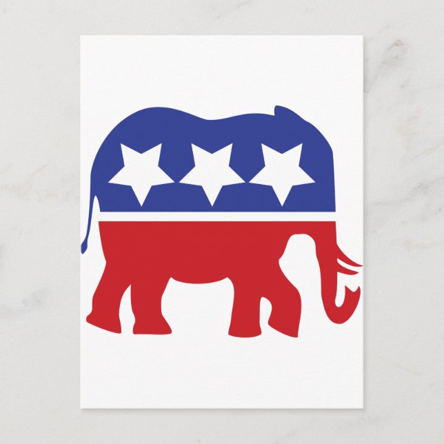 Republican party logo - Updated! Invitation Postcard (Front)