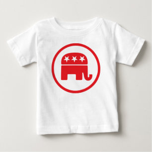 Republican Party Political Symbol (Elephant) Baby T-Shirt