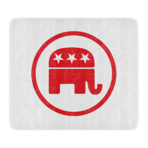 Republican Party Political Symbol (Elephant) Cutting Board