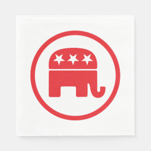 Republican Party Political Symbol (Elephant) Napkin