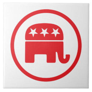 Republican Party Political Symbol (Elephant) Tile