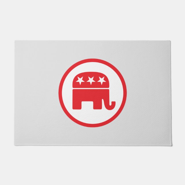 Republican Party Symbol Doormat (Front)