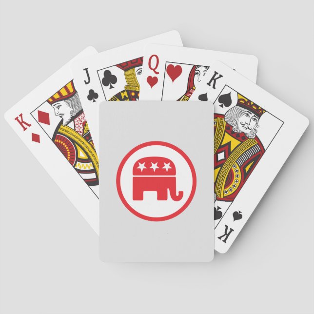 Republican Party Symbol Playing Cards (Back)