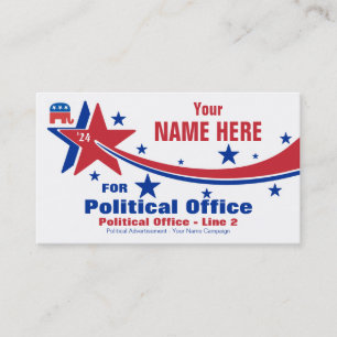 Republican Political Election Campaign Business Card