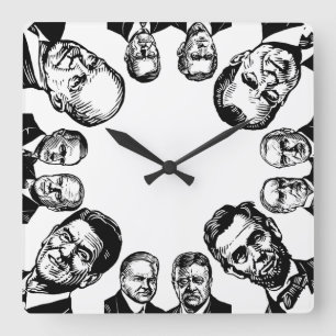 Republican Presidents Wall Clock