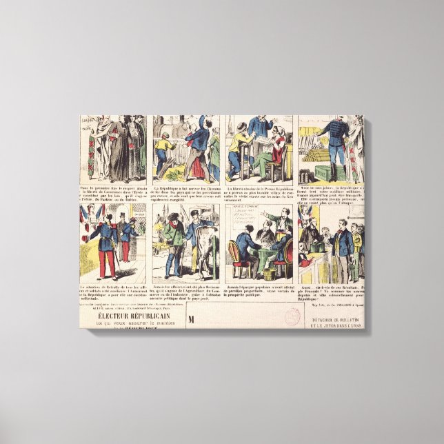 Republican propaganda canvas print (Front)