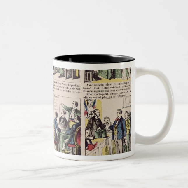 Republican propaganda Two-Tone coffee mug (Right)