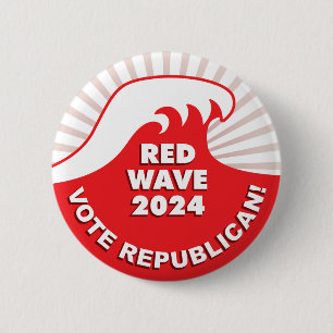 Republican Red Wave 2024 - Tsunami 6 Cm Round Badge