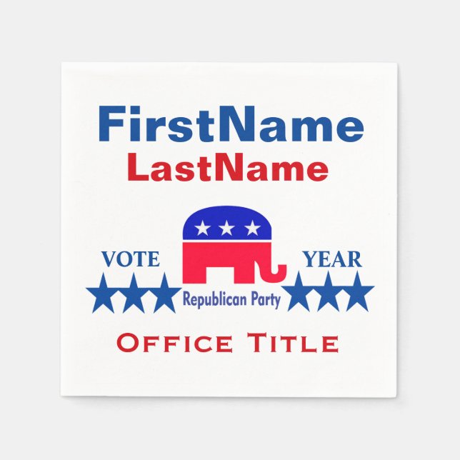 Republican Templates Napkin (Front)