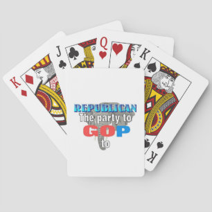 Republican, the party to go to playing cards
