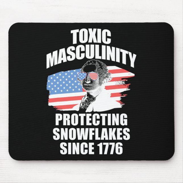 Republican Toxic Masculinity American Flag George  Mouse Mat (Front)