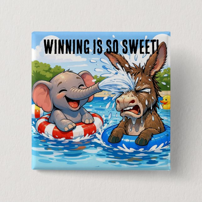 Republican Victory US Midterm Election Button (Front)