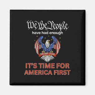 Republican Vote Trump 2024 America First We The Pe Magnet