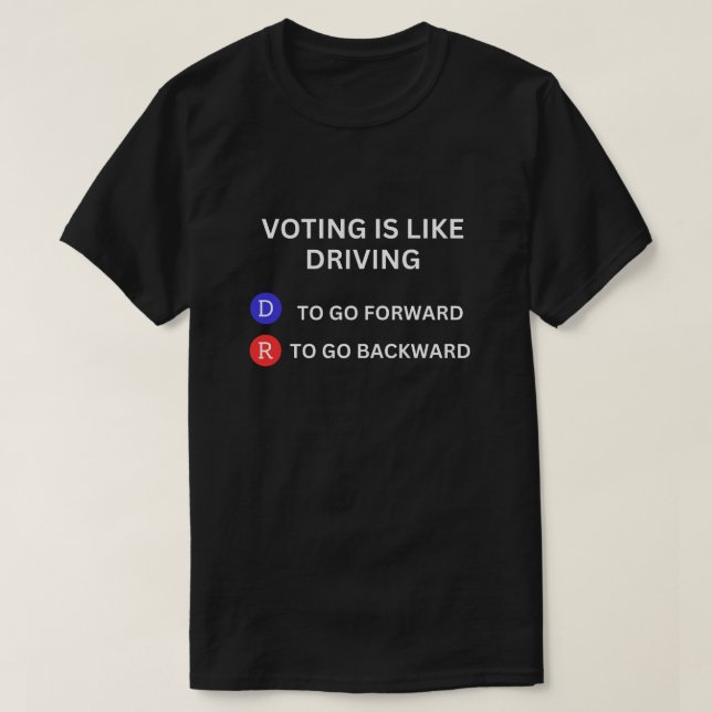 Republican vs Democrat T-Shirt (Design Front)