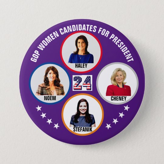 Republican Women for President 2024 7.5 Cm Round Badge Zazzle.co.uk