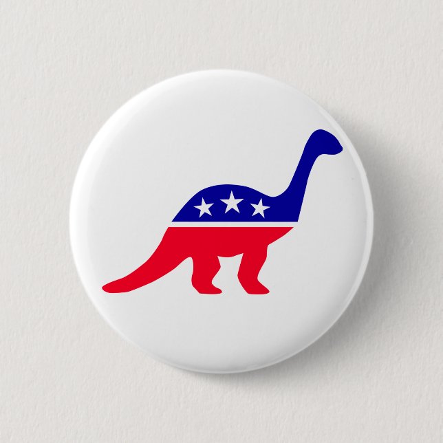 Republicans? 6 Cm Round Badge (Front)