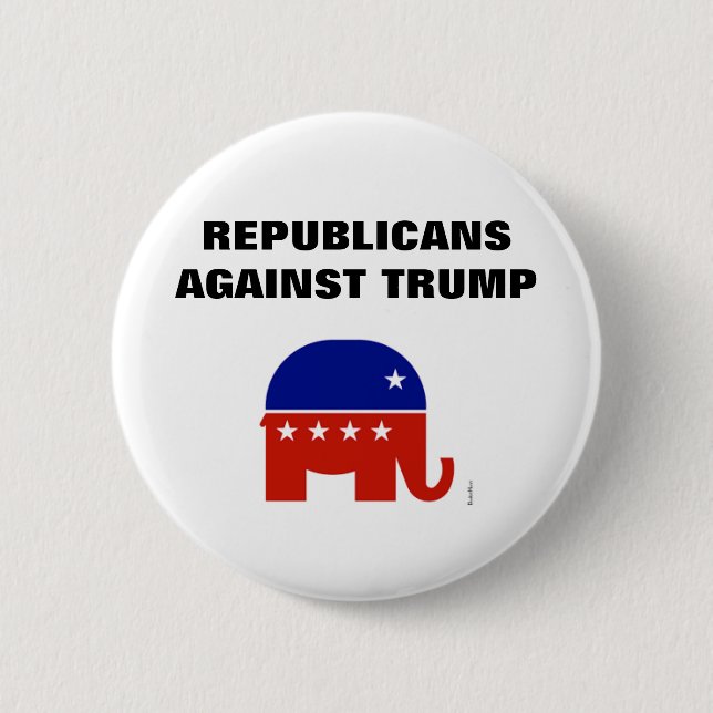 Republicans Against Donald trump 2020 6 Cm Round Badge (Front)