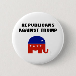 Republicans Against Donald trump 2020 6 Cm Round Badge
