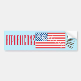 REPUBLICANS AGAINST TRUMP BUMPER STICKER