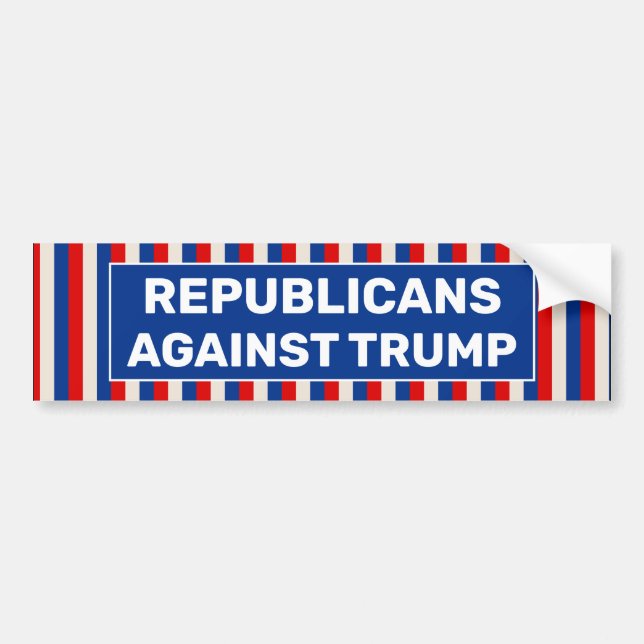 🎩 Republicans Against Trump Bumper Sticker (Front)