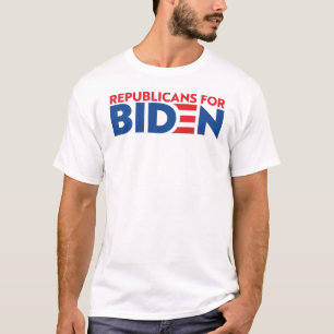 Republicans For Biden Unisex White T-Shirt