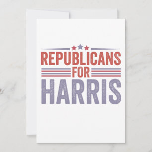 Republicans For Harris Election 2024  Holiday Card