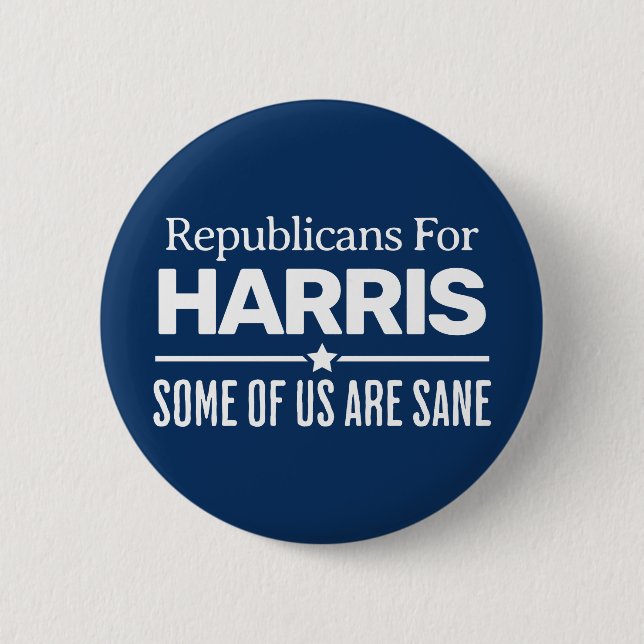 Republicans for harris Proud Republican for kamala 6 Cm Round Badge (Front)