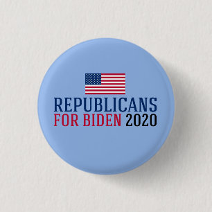 Republicans for Joe Biden 2020 3 Cm Round Badge