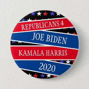 Republicans for Joe Biden and Kamala Harris 2020 B 7.5 Cm Round Badge