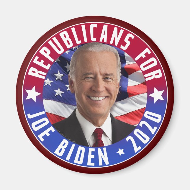 Republicans for Joe Biden US President Photo 2020 Magnet (Front)