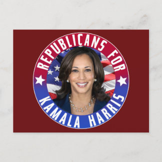 Republicans for Kamala Harris President Photo 2024 Postcard