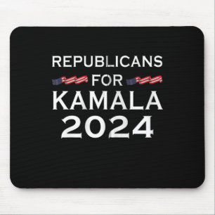 Republicans For Kamala Harris W Waltz 2024 Zip Hoo Mouse Mat